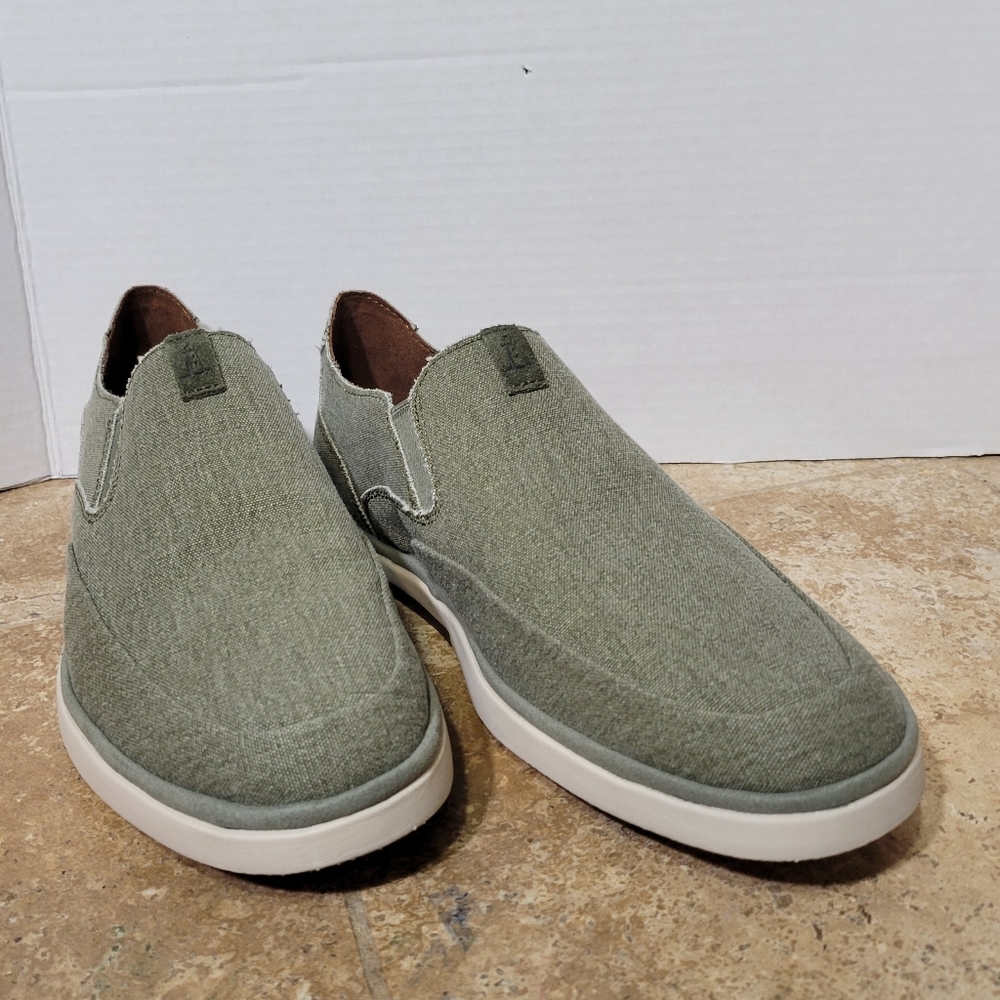 Rockport Austyn Slip On (Men’s Shoes 9.5) in Olive Canvas - NEW